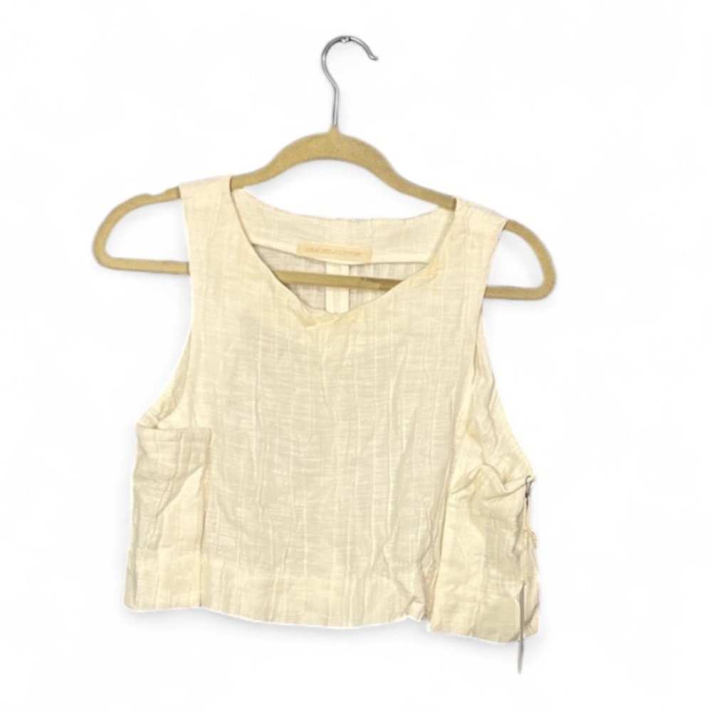 SOLD creatures of comfort LA noni top kelp in white